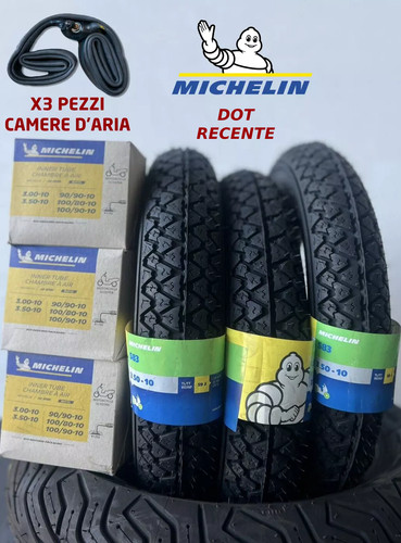 Kit 10 59j michelin - 3.50-10,