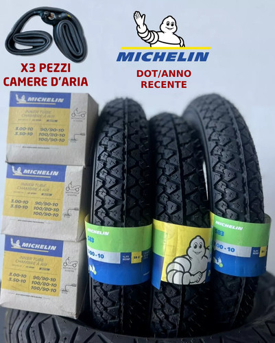 Kit 10 42j michelin - 3x, 3.00-10